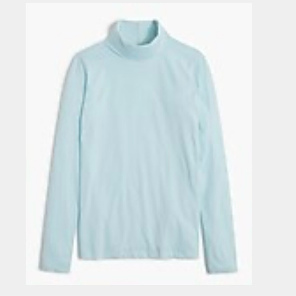 J.Crew Tissue Turtleneck Sweater Light Blue